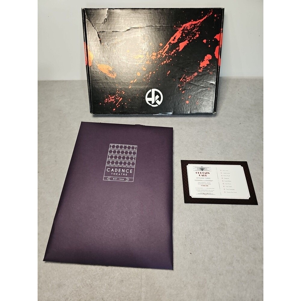 Hunt A Killer  Curtain Call Cadence Theatre Episode 3 Mystery Game NEW Sealed